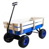 Garden Cart Utility Wagon 176 LBS Loading Capacity Steel Garden Wagon Pulling Cart with Wood Railing Folded Handle for Garden Farm Orchard Warehouse - 3 of 4