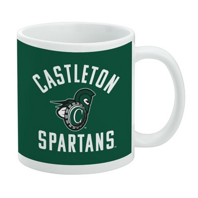 Castleton University Spartans Logo Ceramic Coffee Mug Novelty Gift Mugs for Coffee Tea and Hot Drinks 11oz White