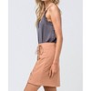 Women's High Waist Grommet Mini Skirt - entro - 2 of 4