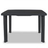 vidaXL Patio Table with Umbrella Hole Outdoor Garden Patio Furniture Plastic - 2 of 4