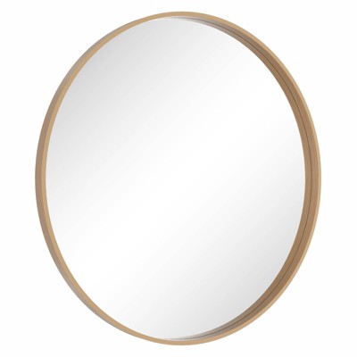WallBeyond Wood Round Mirror