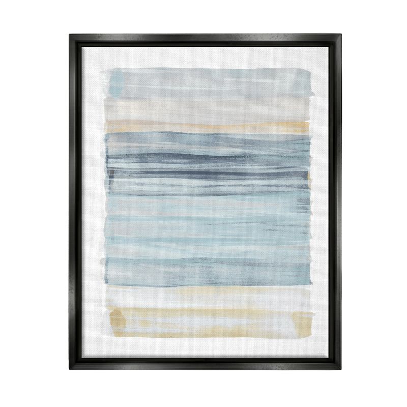 Stupell Industries Tranquil Blue Beige Stripes Pattern Casual Painting, 1 of 7