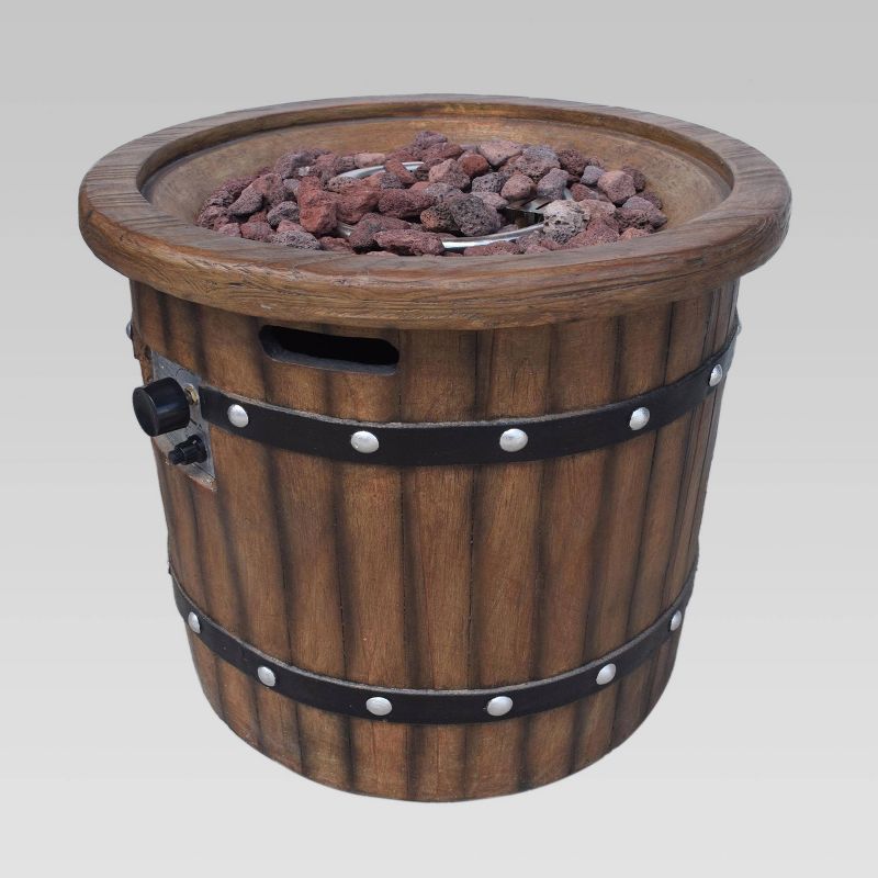 25&#34; Garland Concrete Fire Pit Dark Brown - Christopher Knight Home, 1 of 7