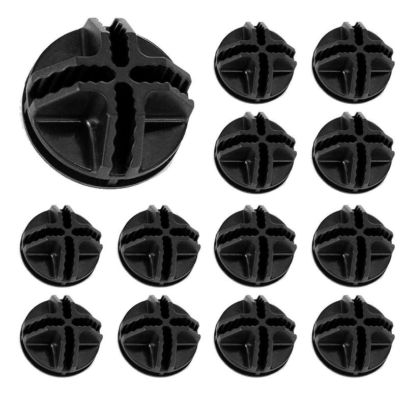 Mount-It! 24 Piece Storage Cube Connector | Fits Modular Storage Cube Organizers with 0.16" Wire Diameter | Black, 1 of 9