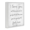 Stupell Industries Love Not Perfect Inspirational Romance, 17" x 17" - 3 of 4