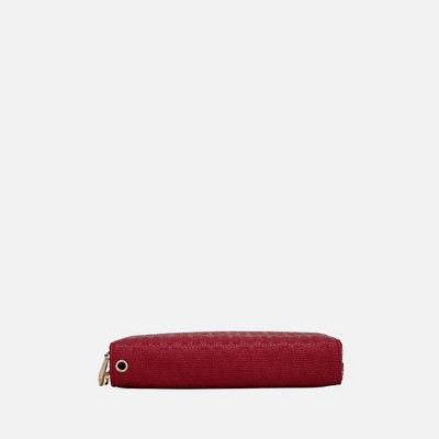 MKF Collection Large Wristlet Wallet, Lisbette Double Zip Signature | MKF Collection by Mia K – Red — фото 6