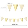 Unique Bargains Reusable Triangle Bunting Flags for Wedding Party Decorations 10 Pcs - 2 of 4