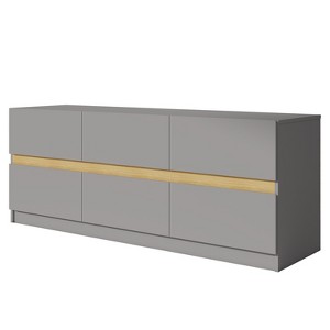 NicBex 6 Drawers Dresser for Bedroom,Chest of Drawers with Handle Free Design,Modern Freestanding Dresser,Storage Dressers for Bedroom - 1 of 4