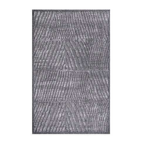 Abstract Geometric Modern Indoor/outdoor Area Rug, 7'8