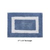 Hotel Bath Rug 100% Premium Cotton Tufted Two Tone Reversible Bathroom Rug, Soft & Water Absorbent, Machine Washable Bath Mat - 3 of 4