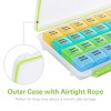 BUG HULL Monthly Moisture-Proof Pill Organizer/Case/Box, Weekly-Removable, 28 Days, Travel Medicine Organizer for Vitamin, Supplements - 3 of 4