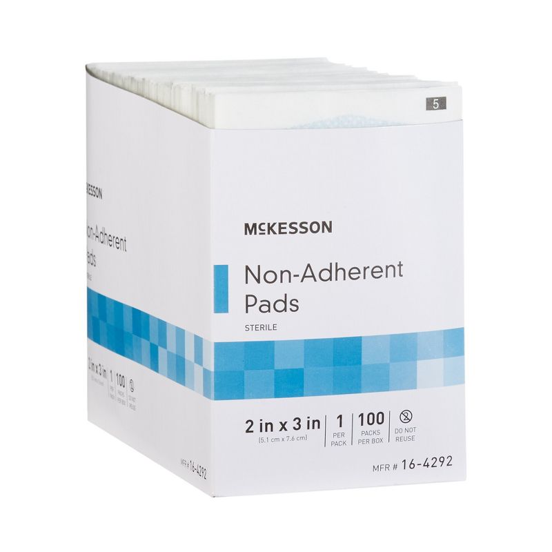 McKesson Sterile Non-Adherent Dressing Rectangle 2 x 3", 5 of 12