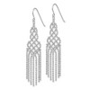 Black Bow Jewelry Diamond-cut Beaded Chandelier Earrings in 14k White Gold - 2 of 4