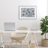 Stupell Industries Blue Onion Flowers Framed Print Under Glass, Gray, 20" x 14" - 3 of 4