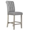 Home Design Dothan Counter Height Dining Chair (Set of 4), Antique Gray - 3 of 4