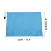 Unique Bargains Office Travel Waterproof Zipper File Bag Document Storage Folders Bills Pencil Pouch - 3 of 4
