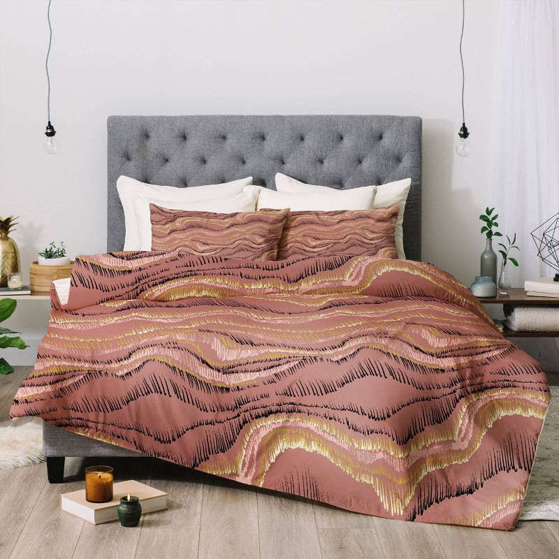 Full/Queen Pattern State Sketch Sedona Comforter Set Pink - Deny Designs, 4 of 8