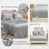 BAGOKIE 7 PCS Bed in a Bag Flower Reversible Comforter with Sheets Bedding Set - 4 of 4
