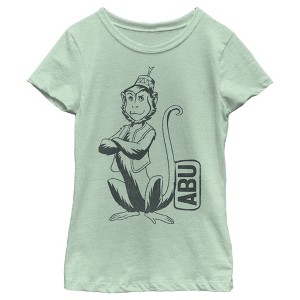 Girl's Aladdin Cartoon Abu Profile T-Shirt - 1 of 4