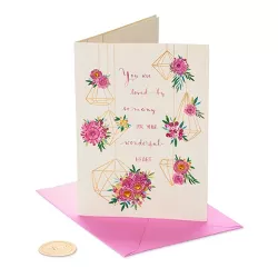 Mothers Day Greeting Card Hanging Geo Flowers - PAPYRUS