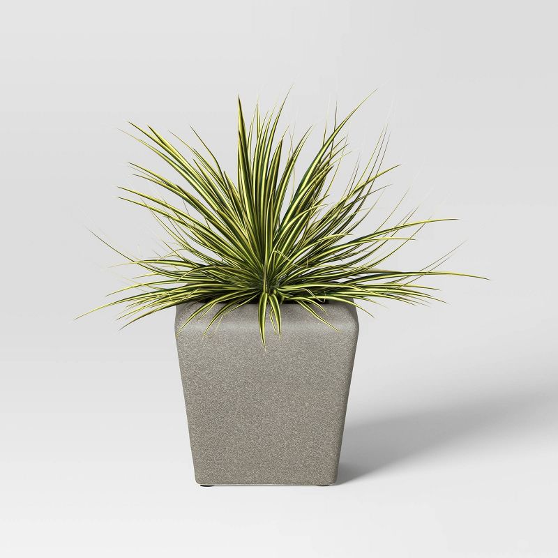 Square Ceramic Indoor Outdoor Planter Pot Charcoal Gray - Threshold™ designed with Studio McGee, 4 of 6