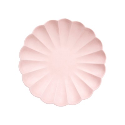 Meri Meri Small Candy Pink Compostable Plates (Pack of 8)