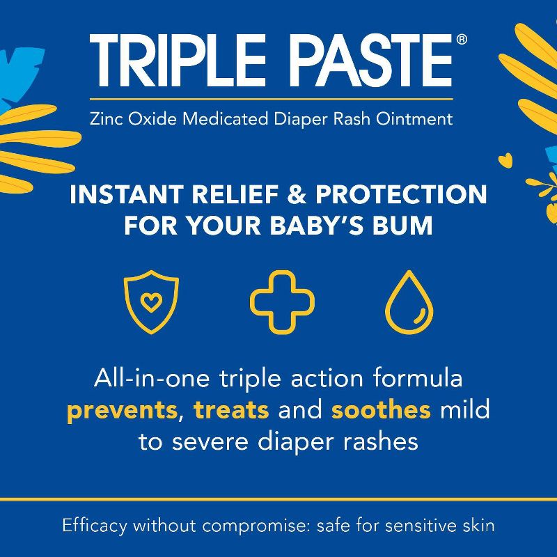 Triple Paste Diaper Rash Ointment - 3oz, 4 of 11