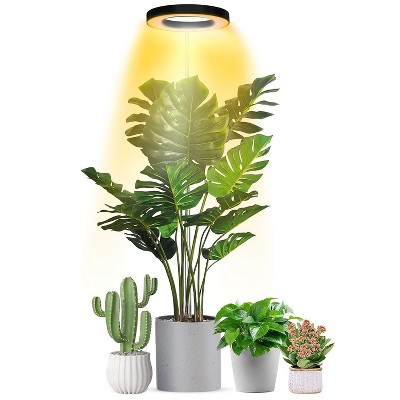 iMounTEK"LED Full Spectrum Plant Grow Light with 3/9/12-Hour Timer, Dimmable Brightness, Adjustable Height"Black