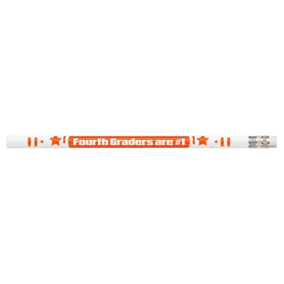 Musgrave Pencil Company 4th Graders Are #1 Motivational Pencils, 12 Per Pack, 12 Packs