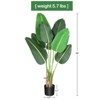 4FT/5FT Artificial Bird of Paradise Tree, Lifelike Fake Plant for Indoor Outdoor Decor- 48" /60''Tall - 3 of 4