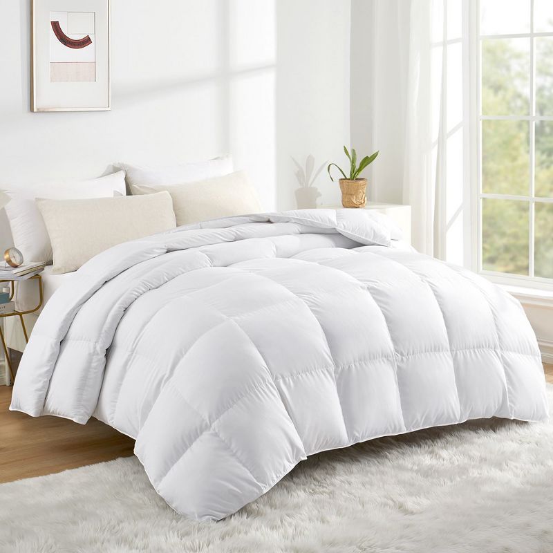 Peace Nest All Season White Down Comforter with Ultra Soft Down Proof Fabric, 2 of 9