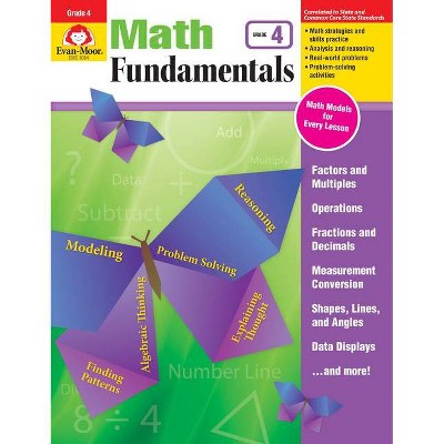 Math Fundamentals, Grade 4 - by  Evan-Moor Educational Publishers (Paperback)