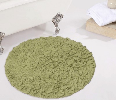 Bell Flower Collection Cotton Floral Pattern Tufted Bath Rug - Home Weavers