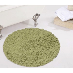 Bell Flower Collection Cotton Floral Pattern Tufted Bath Rug - Home Weavers - 1 of 4