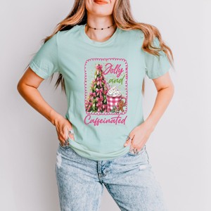 Jolly And Caffeinated - Women's Short Sleeve Graphic T-Shirt - 1 of 4