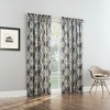 No. 918 1pc 54"x63" Keaton Geometric Print Room Darkening Rod Pocket Curtain Panel Gray - 4 of 4