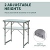 Osparple 47" Portable Dining Table Adjustable Height Folding Table with Carry Handle for Indoor and Outdoor - 4 of 4