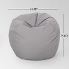 KWPZQEB Classic Bean Bag Chair with Foam Filler, Comfy Plush Fabric Gaming Bean Bag Chairs, Round Sofa for Living Room, Bedroom, College Dorm - 2 of 4