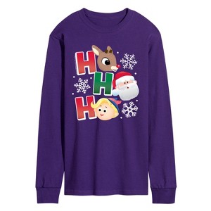 Men's - Rudolph - Rudolph Ho Ho Ho Long Sleeve Graphic T-Shirt - 1 of 2