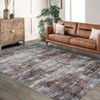 Abstract Modern Washable Rug Non-Slip Low Pile Rug for Hallway/Living Room Soft Carpets Stain Resistant Floor Mat - 3 of 4