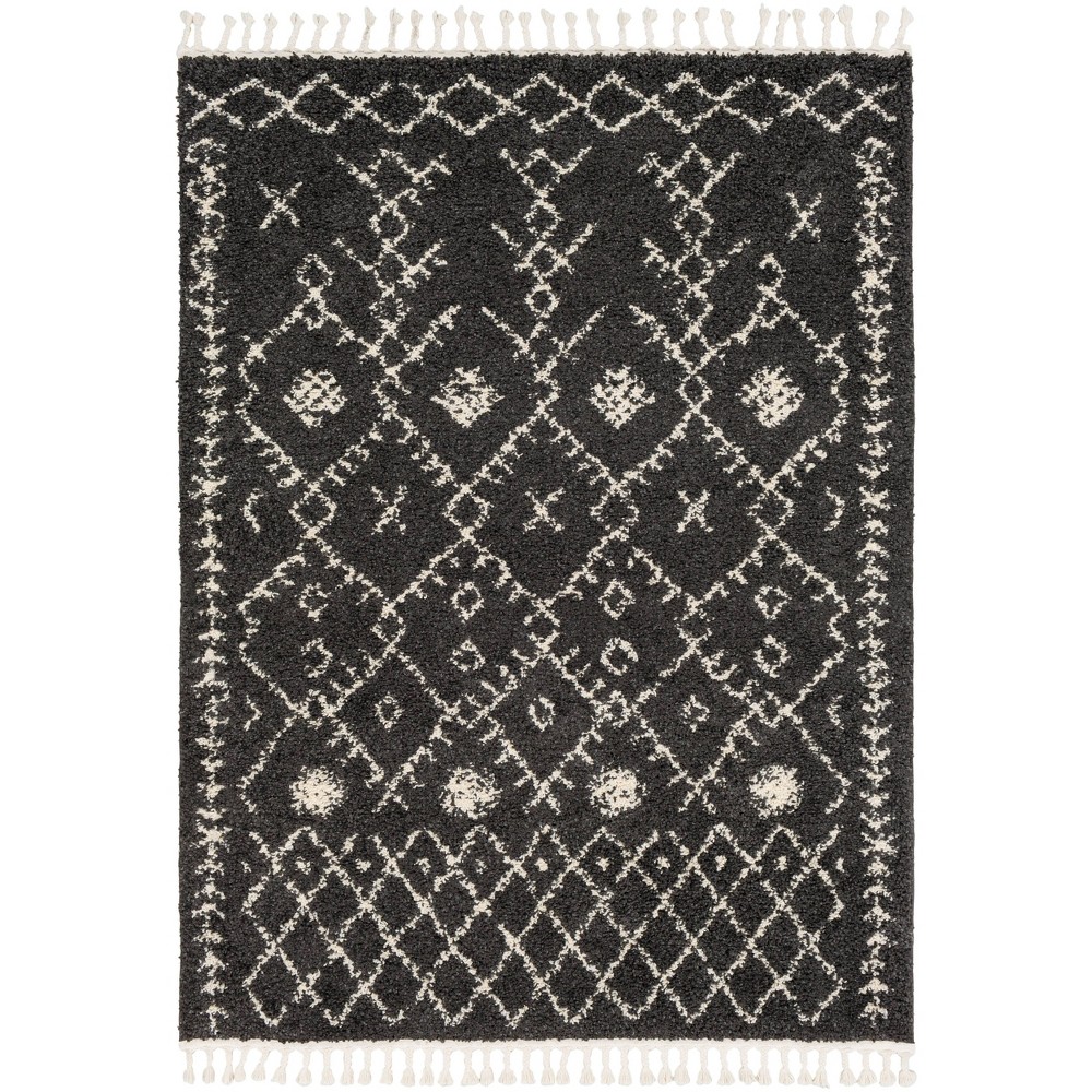 9'x12' Geometric Global Rugs Black - Artistic Weavers