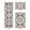 Medallion Collection 3 Piece 100% Cotton Tufted Bathroom Rug Set  with Non-Slip Backing, Machine Washable, Tumble Dry Bath Mat - 2 of 4