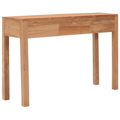 vidaXL Console Table 43.3 in.x13.8 in.x29.5 in. Solid Wood Teak