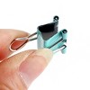 Unique Bargains Home Office File Paper Mini Metal Binder Clips 1.3x0.7x0.3 inches Pink Blue Green Yellow 40 Pcs - 3 of 4