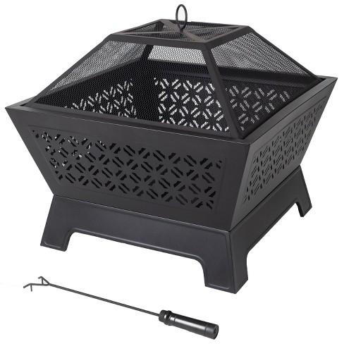 Calipso 26" Square Wood Burning Fire Pit - Pleasant Hearth - image 1 of 4