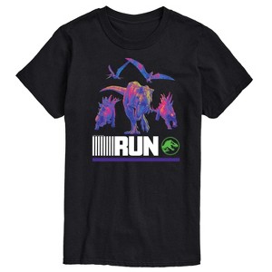 Men's - Jurassic Park - Run Infared Dinos Short Sleeve Graphic T-Shirt - 1 of 4