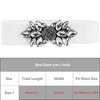 INSPIRE CHIC Women's Elastic Stretchy Vintage Elegant Rose Flower Rhinestone Belt - 4 of 4