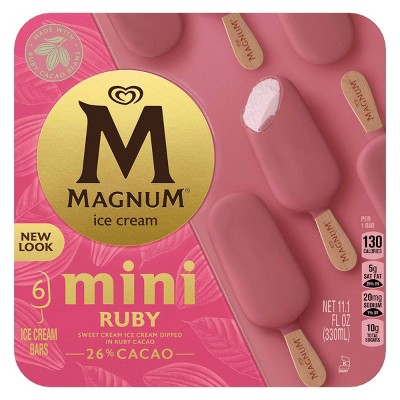 Magnum Mini Ruby Ice Cream Bars - 6ct/11.1oz
