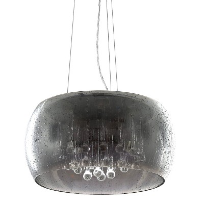 Varsha Rain Pendant Chrome - Decor Therapy