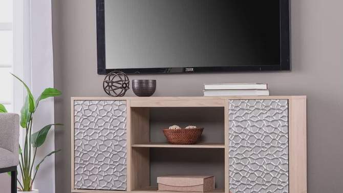 Dernal Media Console with Storage Natural - Aiden Lane, 2 of 13, play video